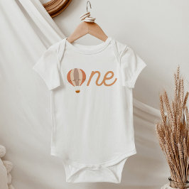 ELISA Terracotta Heiße Luft Ballon ONE 1. Geburtst Baby Strampler