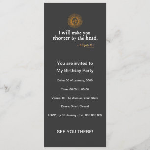 Elisabeth I Zitat zum Verhalten Einladung