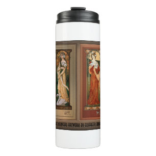 Élisabeth Sonrel Art Nouveau Maiden Bird Series Thermosbecher