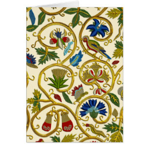 Elisabethanische Strudel Stickereien-Goldwork