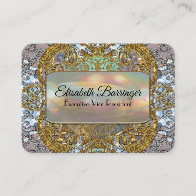 Elisabeths einzigartiges elegantes berufliches visitenkarte (Vorderseite)