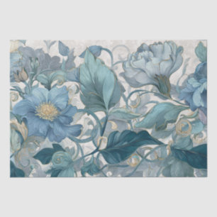 Elise Blue Neuer Blumen Garten Seidenpapier