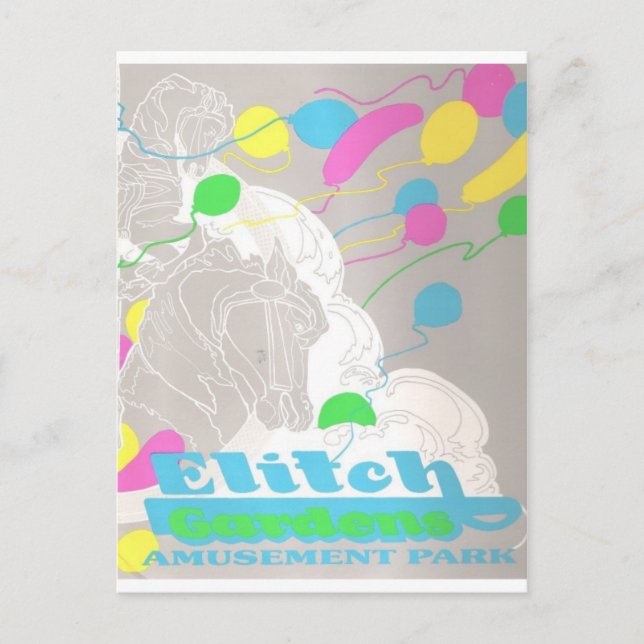 Elitch Gardens Vergnügungspark Postkarte (Vorderseite)