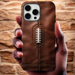 Elite Football Leather iPhone 16 Pro Max Hülle
