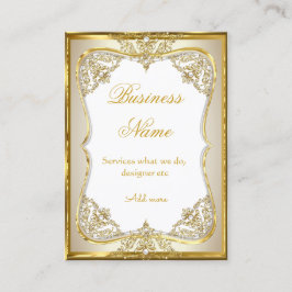 Elite Gold Weißer Creme Pearl Visitenkarte