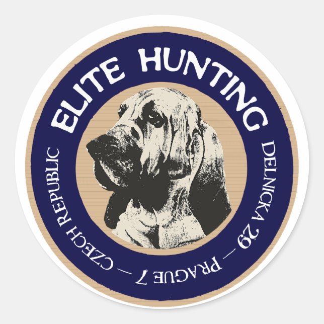 Elite Hunting Hostel Runder Aufkleber (Vorderseite)