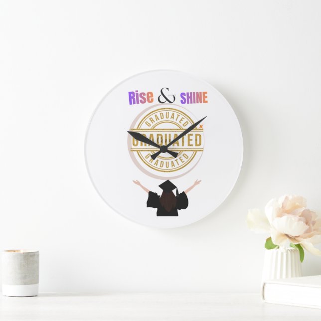 Elite-Klasse 2026 🎓 Große Wanduhr (Zuhause)