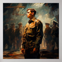 Elite Military Soldier Poster: Mut personifiziert