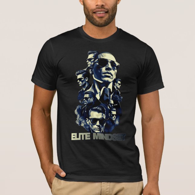 Elite-Mindset Premium Herren Grafik T-Shirt (Vorderseite)
