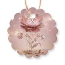 Elite Neon-Mandala-Blumen-Rand-Geschenkanhänger