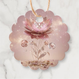 Elite Neon-Mandala-Blumen-Rand-Geschenkanhänger Geschenkanhänger