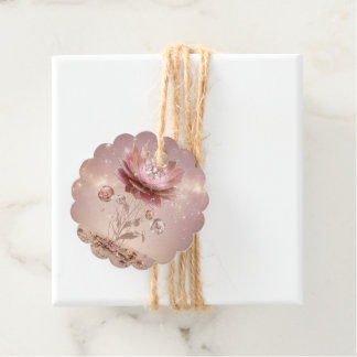 Elite Neon-Mandala-Blumen-Rand-Geschenkanhänger Geschenkanhänger