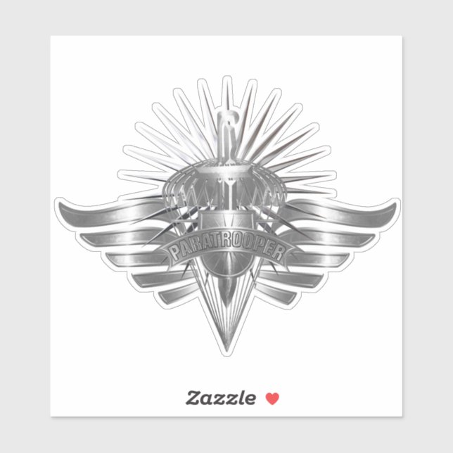 Elite Paratrooper-Gedenkdesign Aufkleber (Blatt)