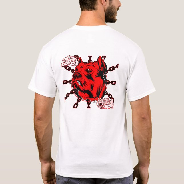 ELITE PITBULL Chains T-Shirt (Rückseite)