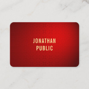 Elite-Rot-Damask-Gold-Text professionelle Vorlage Visitenkarte