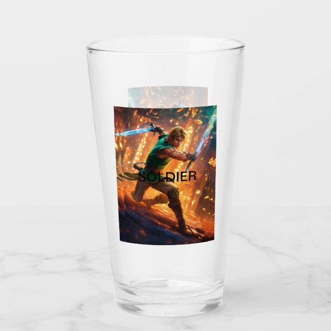 Elite Soldier Glass Tumbler (Vorderseite)