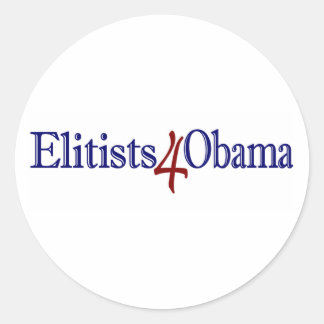 Elitisten 4 Obama Runder Aufkleber