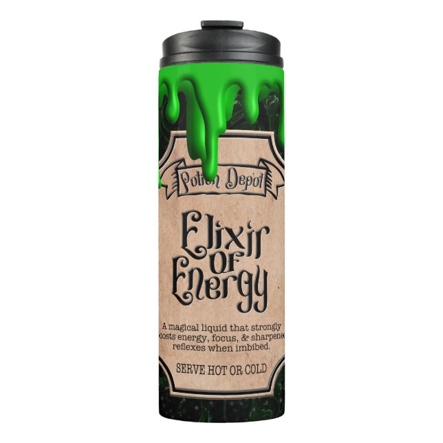 Elixier der Energie Thermosbecher (Vorderseite)