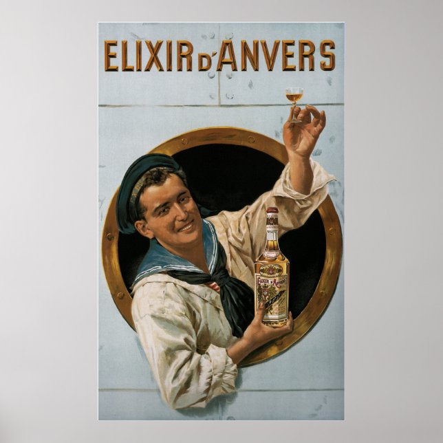 Elixir D’Anvers ~ von Gerard Portielje Belgien 190 Poster (Vorne)