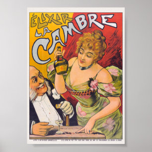 Élixir La Cambre Vintage Plakat ca. 1900