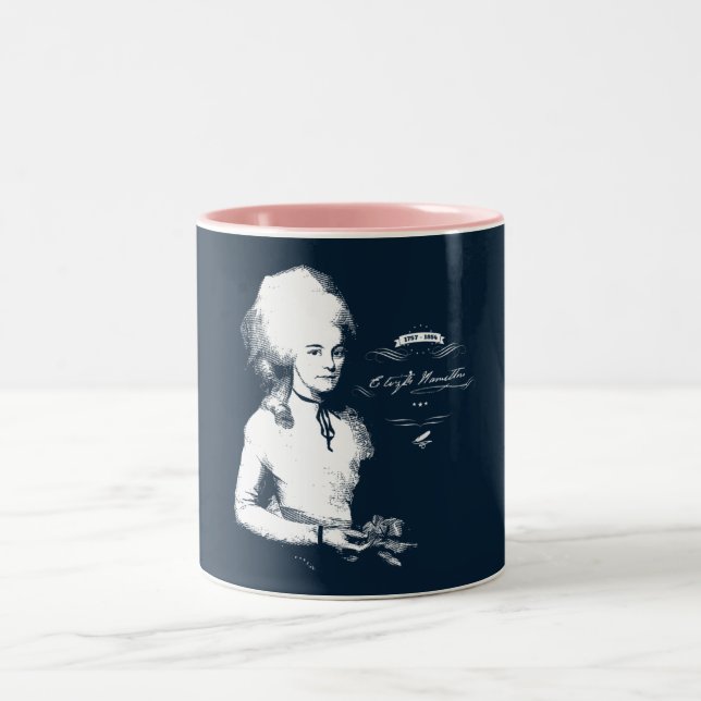 Eliza Hamilton Alexander Elizabeth Accessories Ar Zweifarbige Tasse (Mittel)
