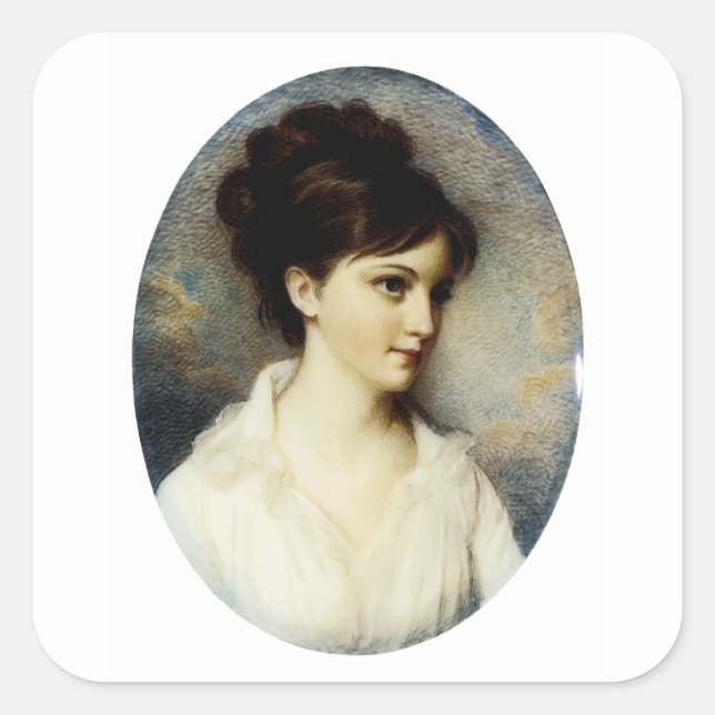 Eliza Izard (Frau Thomas Pinckney, Jr.), 1801 Quadratischer Aufkleber (Vorderseite)