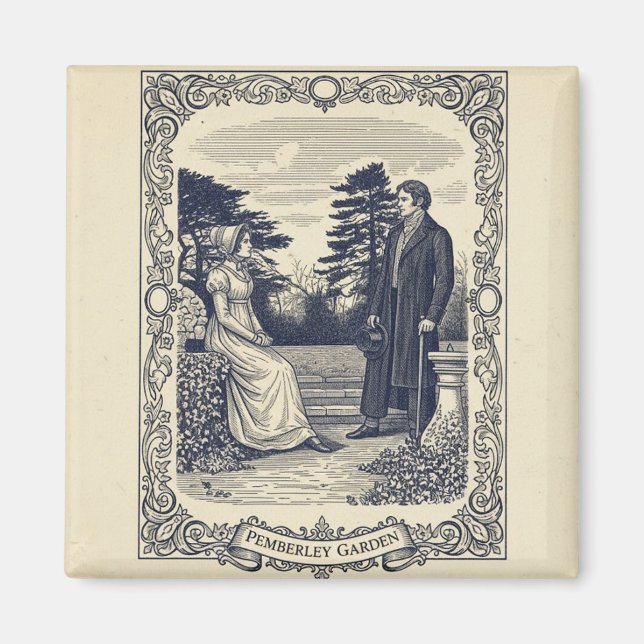 Elizabeth and Darcy at Pemberley Magnet (Vorne)