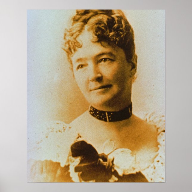 Elizabeth Bacon Custer (1842-1933) Ehefrau General Poster (Vorne)