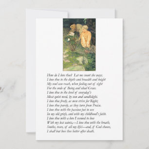 Elizabeth Barrett Browning - 43 Einladung