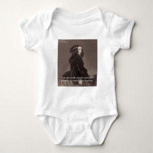 Elizabeth Barrett Browning Faith Desire Zitat Baby Strampler