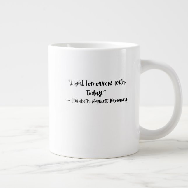 Elizabeth Barrett Browning Inspirierender Becher Jumbo-Tasse (Rechts)