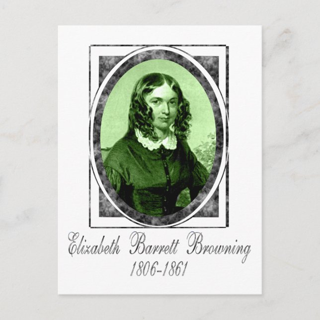 Elizabeth Barrett Browning Postkarte (Vorderseite)