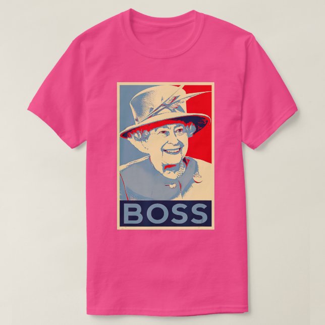 Elizabeth Boss Ihre Königliche Hoheit Königin von  T-Shirt (Design vorne)