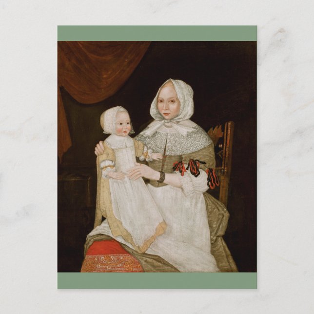 Elizabeth Clarke Freake und Baby Mary - Postcard Postkarte (Vorderseite)