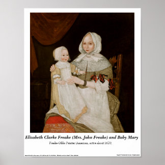 Elizabeth Clarke Freake und Baby Mary - Poster