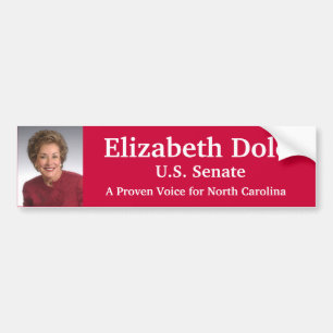 Elizabeth Dole für US-Senat Autoaufkleber