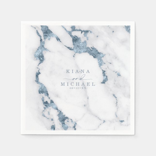 Elizabeth Fair Dusty Blue ID816 Serviette (Vorderseite)