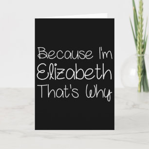 Elizabeth Funny Personalisiert Geburtstag Frauen N Karte