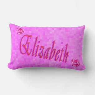 Elizabeth Girls Name Logo, Lendenkissen