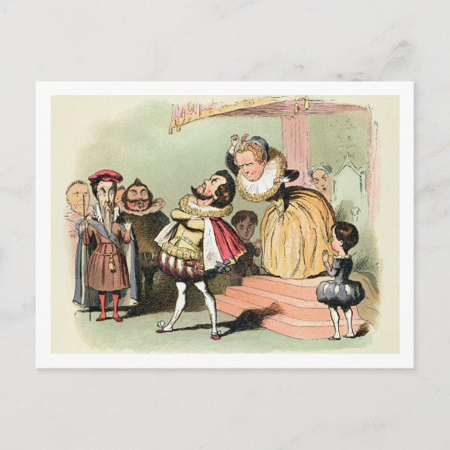 Elizabeth I (1533-1603): mit Robert Devereux, 2. Postkarte (Vorderseite)