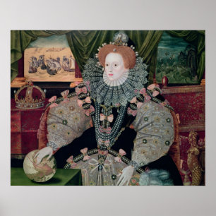 Elizabeth I., Armada Portrait, c.1588 Poster