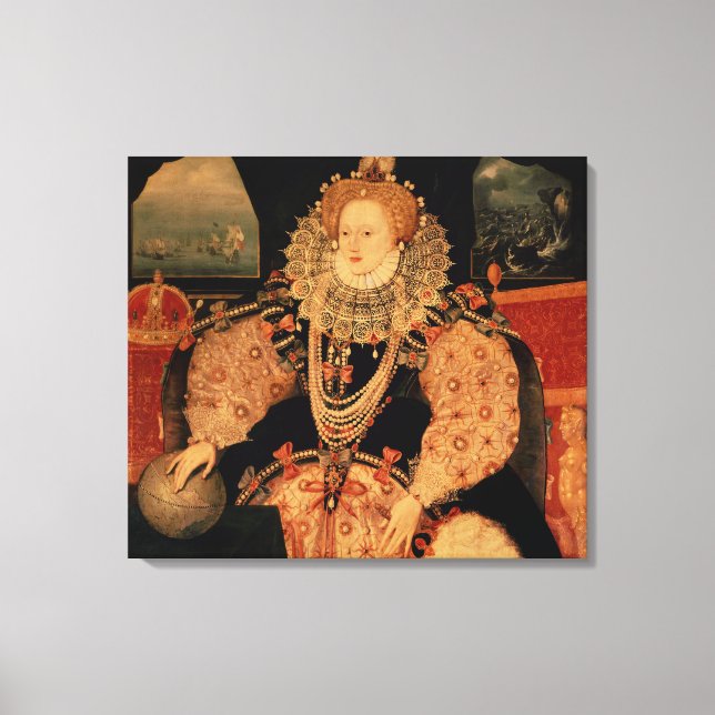 Elizabeth I., Portrait Armada, c.1588 Leinwanddruck (Vorderseite)