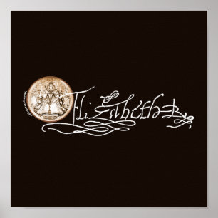 Elizabeth I Unterschrift (Version 2) Poster