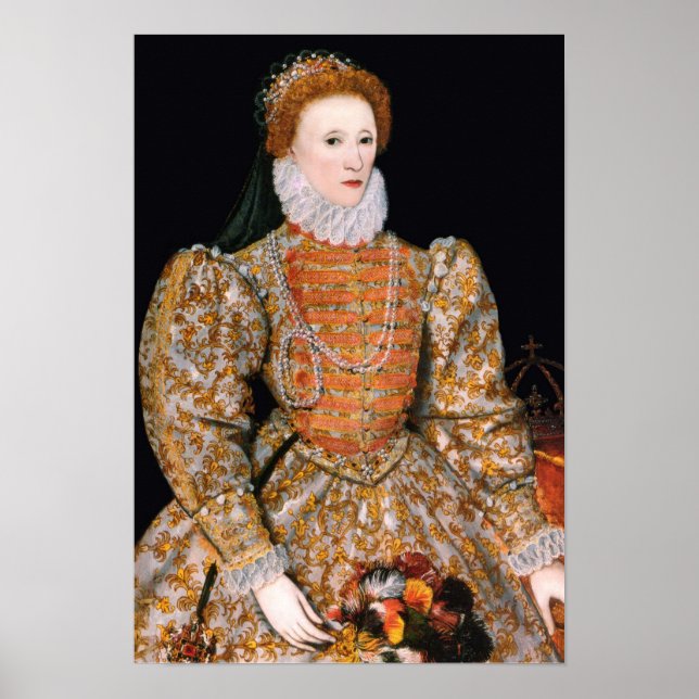 Elizabeth I. von England (Das "Darnley-Portrait") Poster (Vorne)