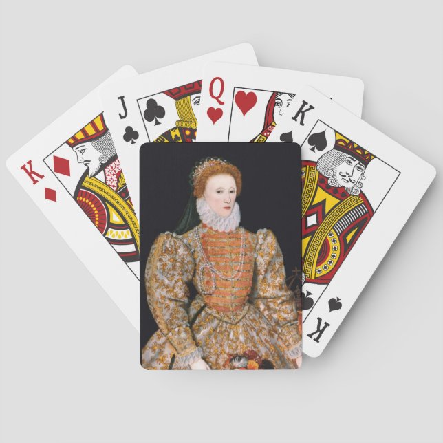 Elizabeth I. von England (Das "Darnley-Portrait") Spielkarten (Rückseite)