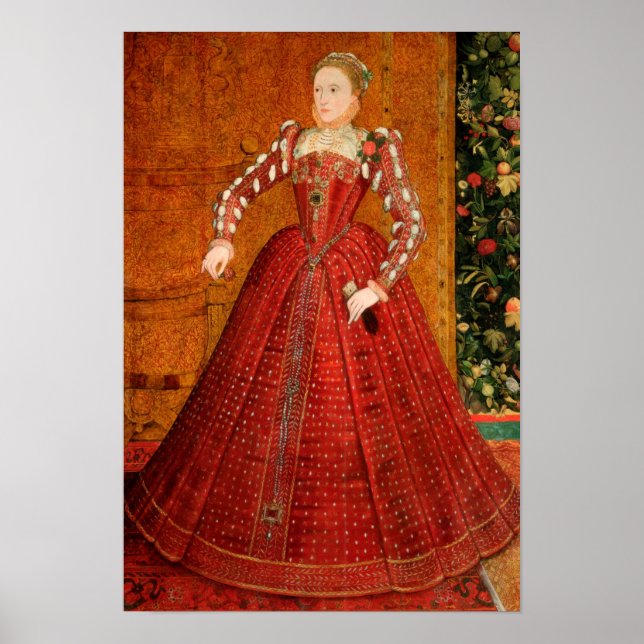 Elizabeth I. von England (Das "Hampden-Portrait") Poster (Vorne)