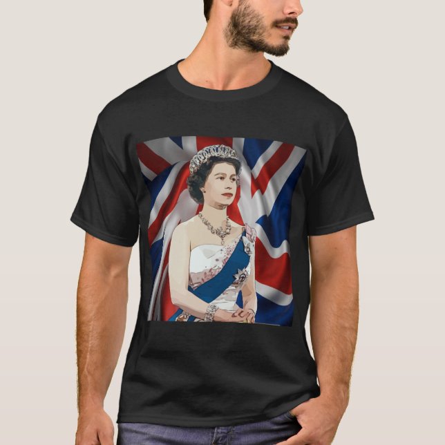 Elizabeth ii elizabeth2 Queen Vereinigtes Königrei T-Shirt (Vorderseite)