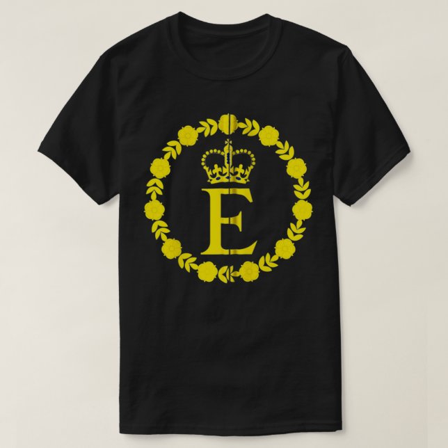 Elizabeth II Flag Queen British Crown Platinum Ann T-Shirt (Design vorne)