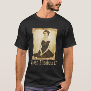 Elizabeth II. Vintag Retro God Rettete The Queen U T-Shirt