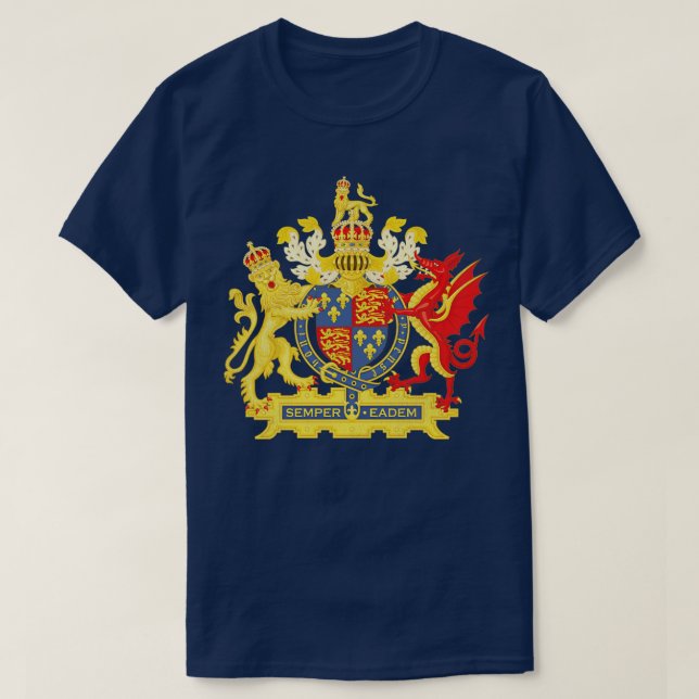 Elizabeth-II-Wappen T-Shirt (Design vorne)